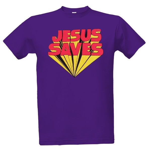 Tričko s potiskem Jesus Saves